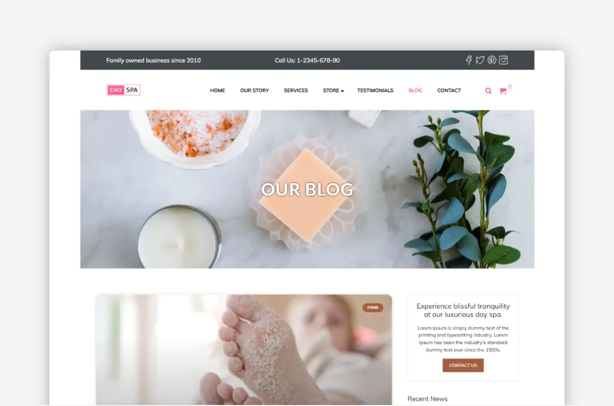 Beauty Spa WP Theme