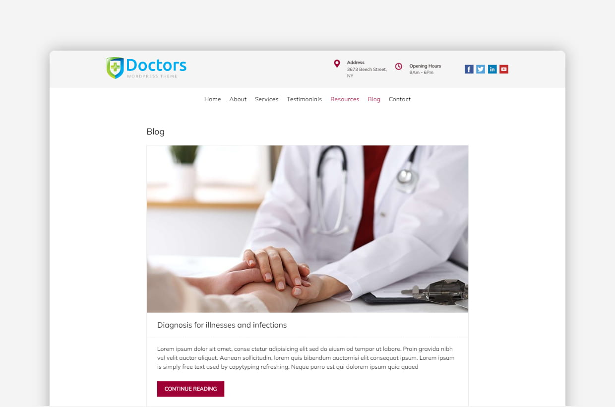 premium medical wordpress theme