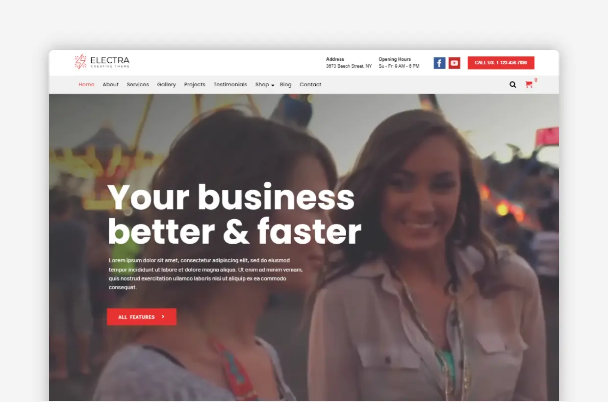 Electra - The Ultimate Creative WordPress Theme