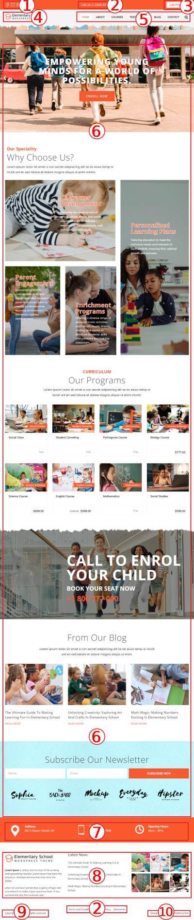 Elementary School WordPress Theme Documentation