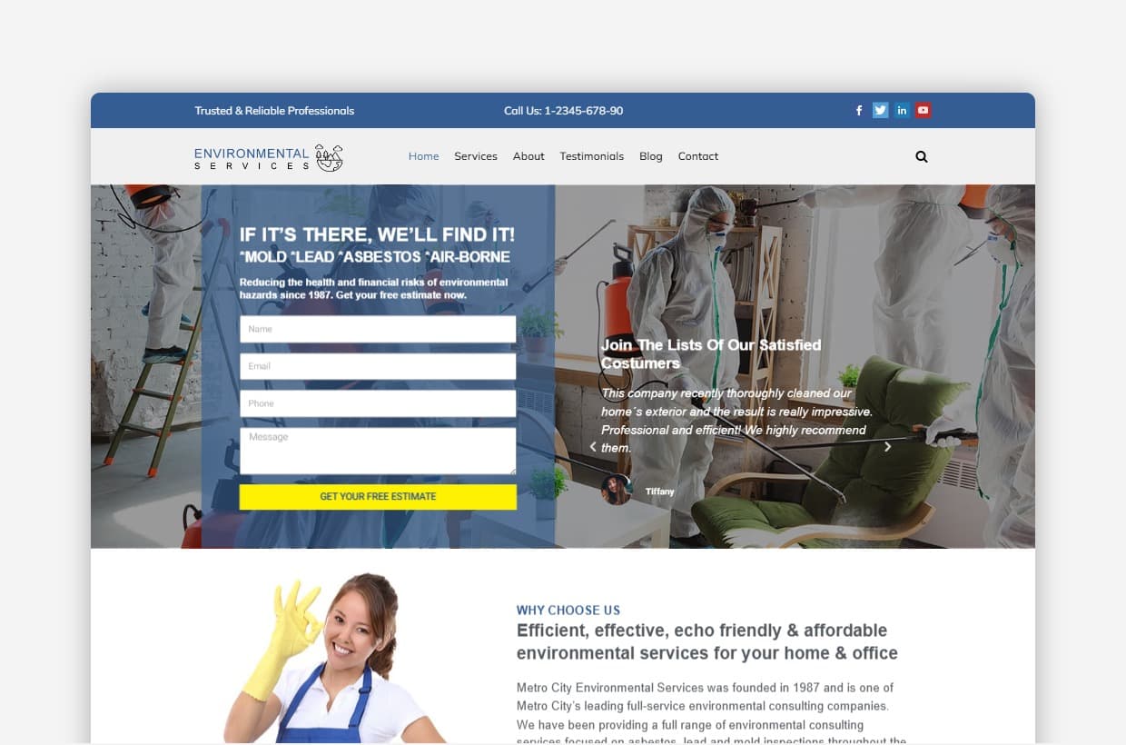 Environmental Services WordPress Theme