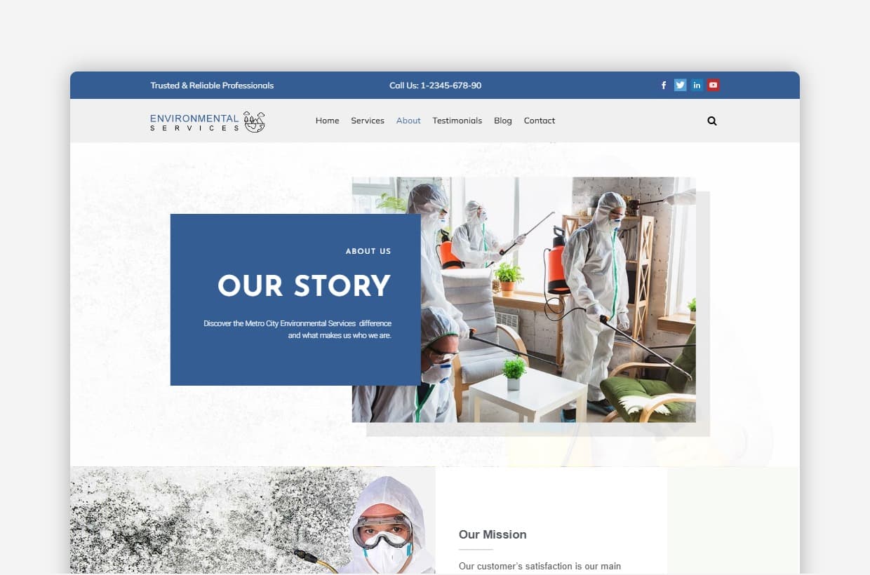 Environmental Services WordPress Template