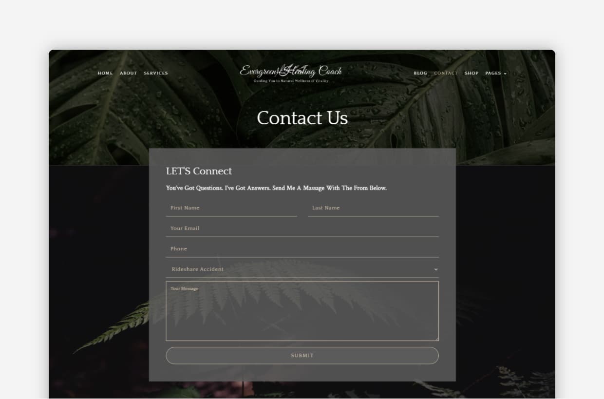 Healing WP Template