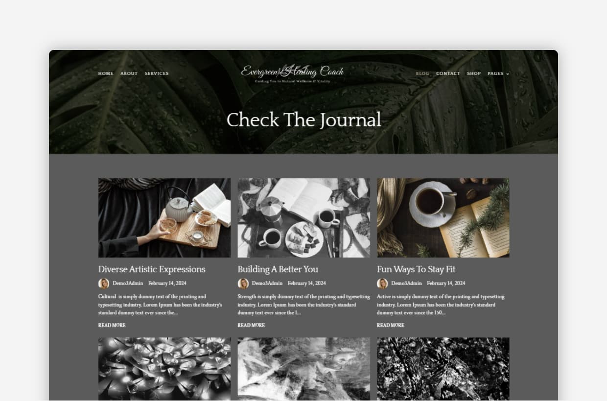 Healing WordPress Theme