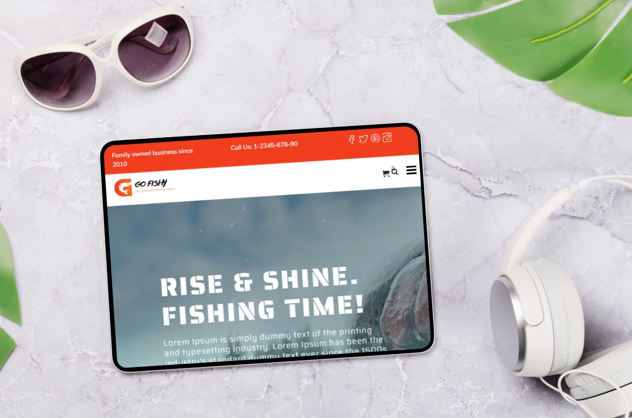 Fishing Club WordPress Template