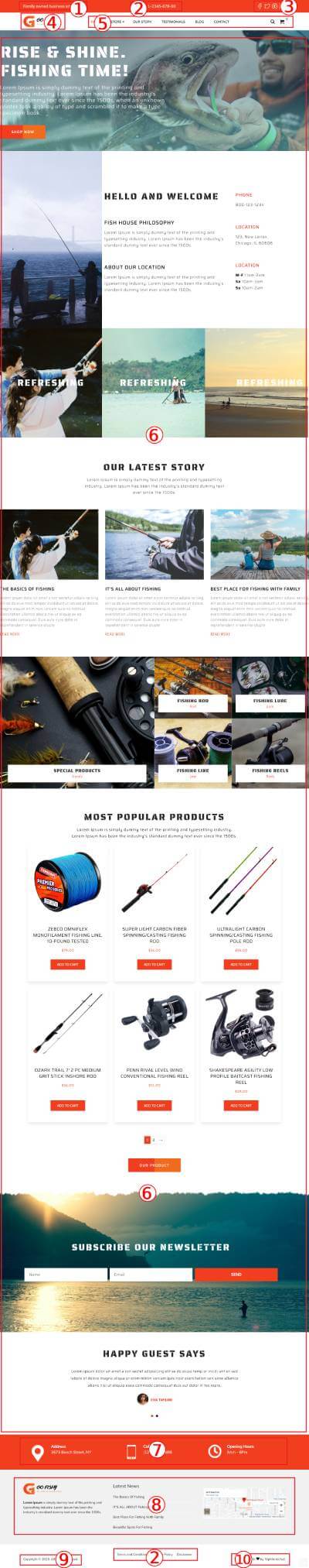 Fishing WordPress Theme Documentation