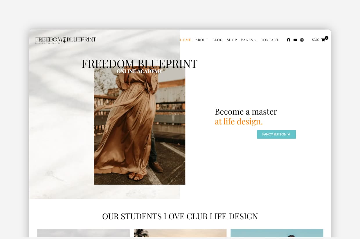 Freedom Blueprint – Premium WordPress blog theme