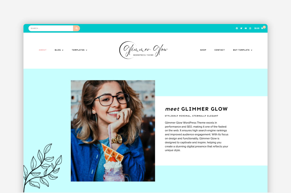 premium blog & shop wp theme