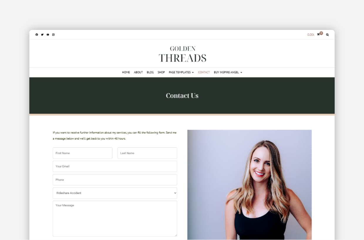 beauty WordPress Template