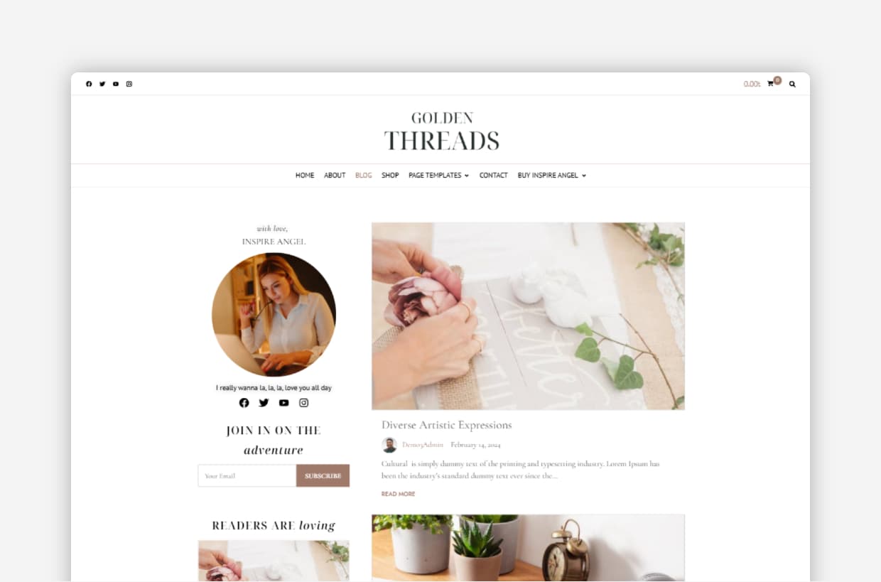 wellness WP Template