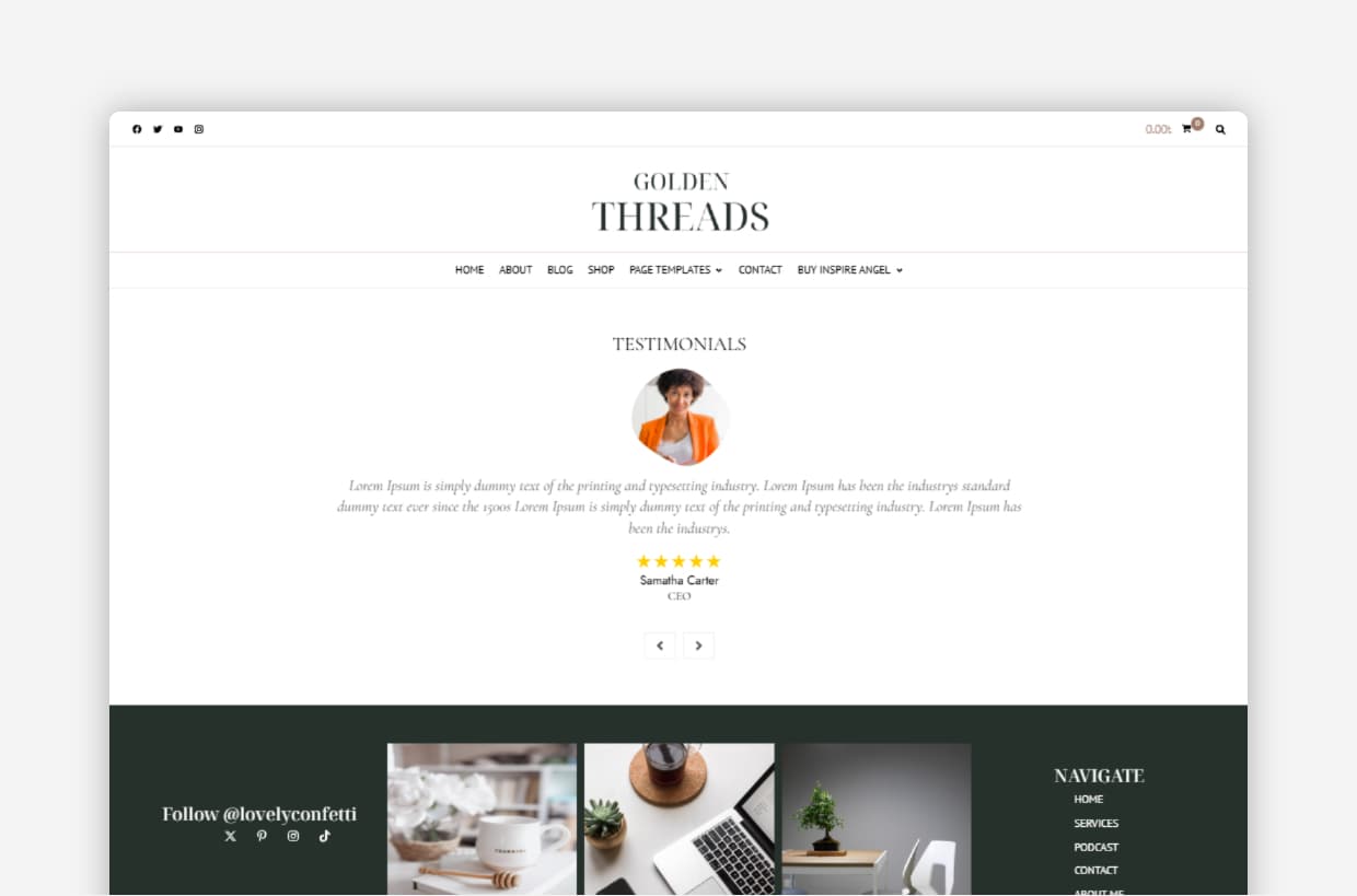 wellness WP Theme