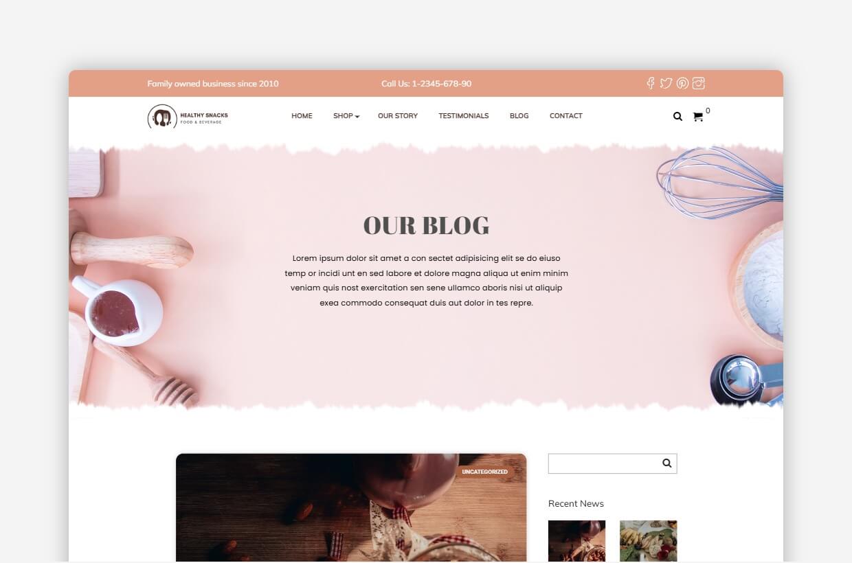 Cafe WordPress Theme