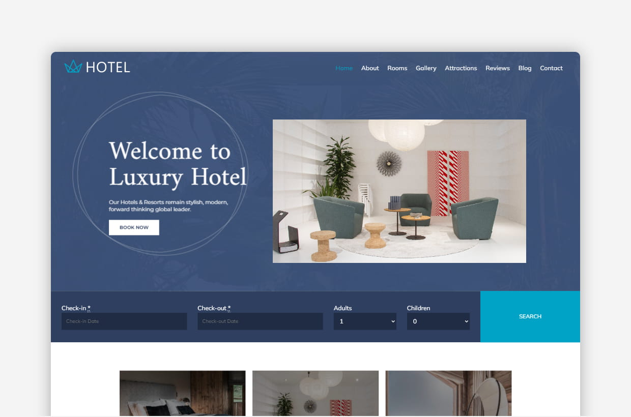 Welcome Guests with the Hotel WordPress Theme