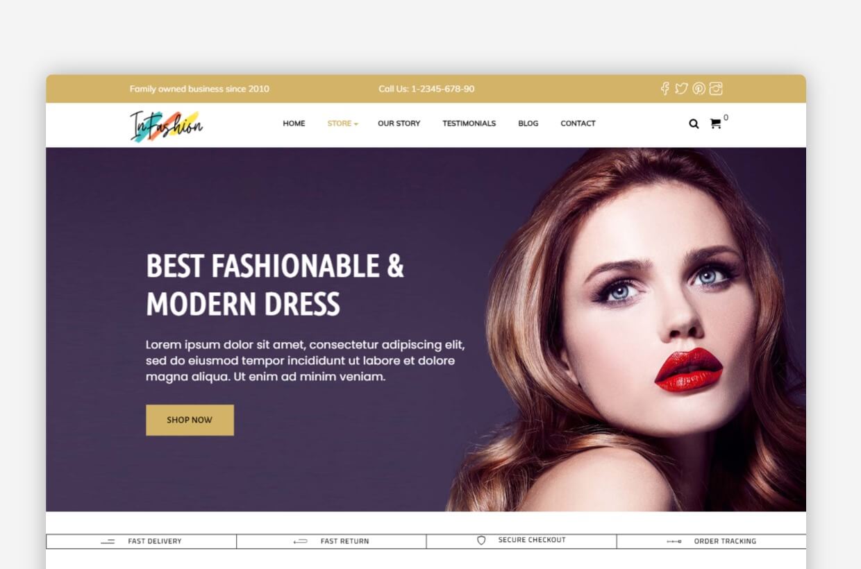 Fashion WordPress Template