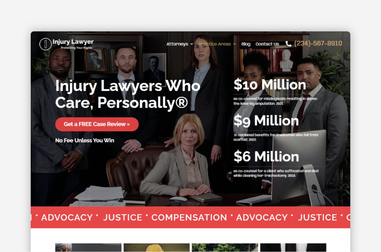 Injury Lawyer WordPress Theme