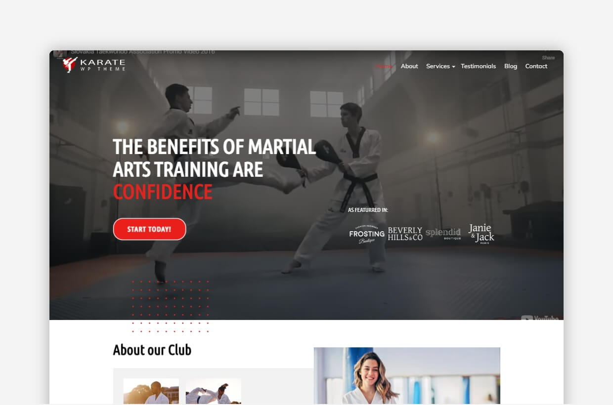 Karate WordPress Theme