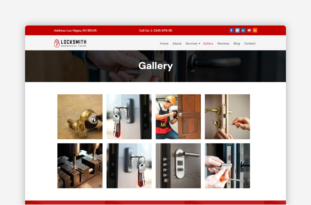 Premium locksmith wp template