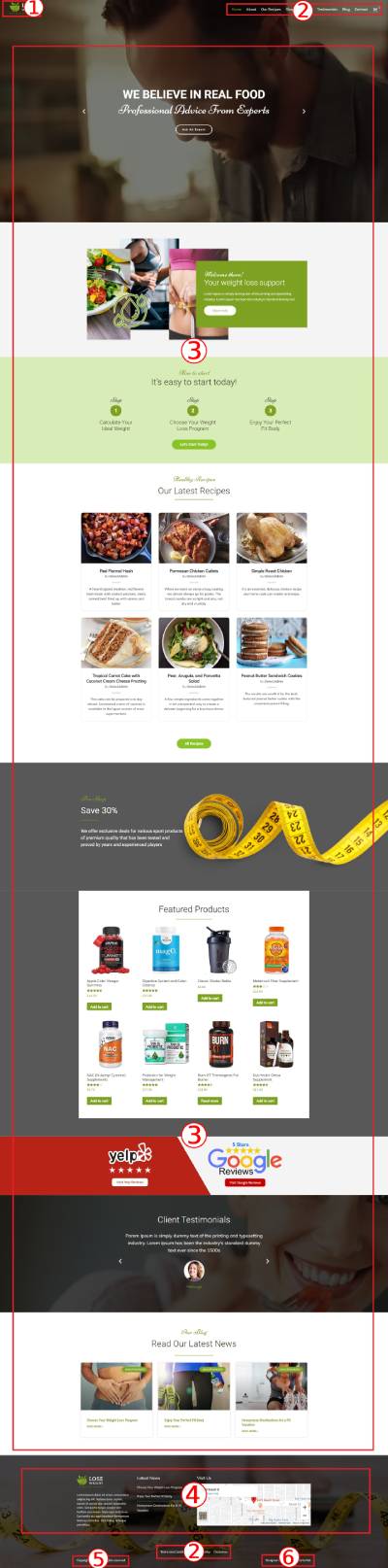 Lose Weight WordPress Theme Documentation