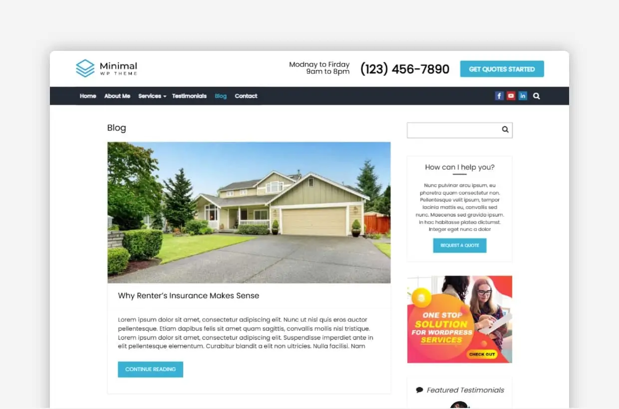 Portfolio WordPress Theme
