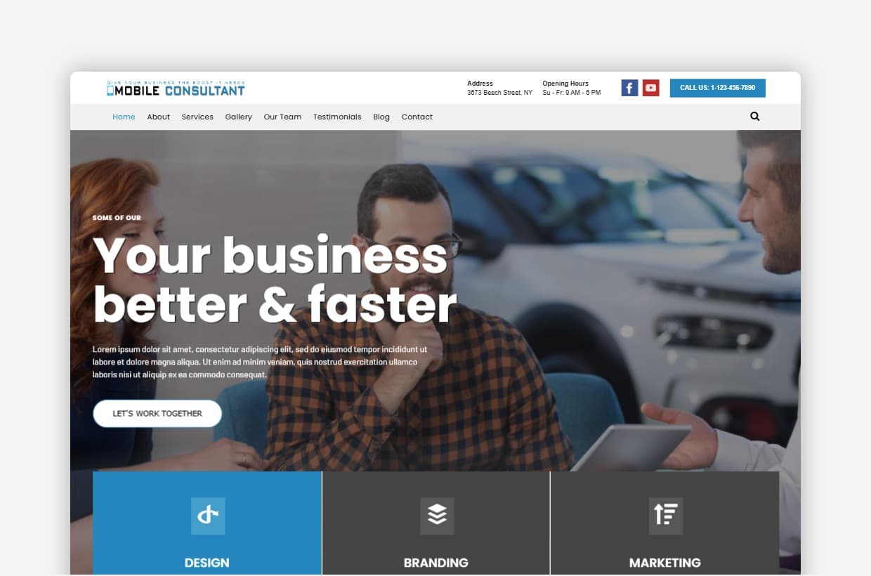 Mobile Consultant WordPress Theme