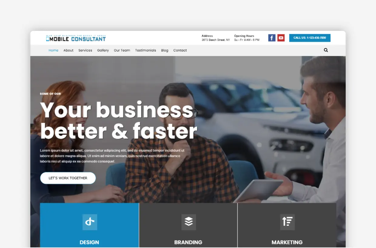 Mobile Consultant WordPress Theme