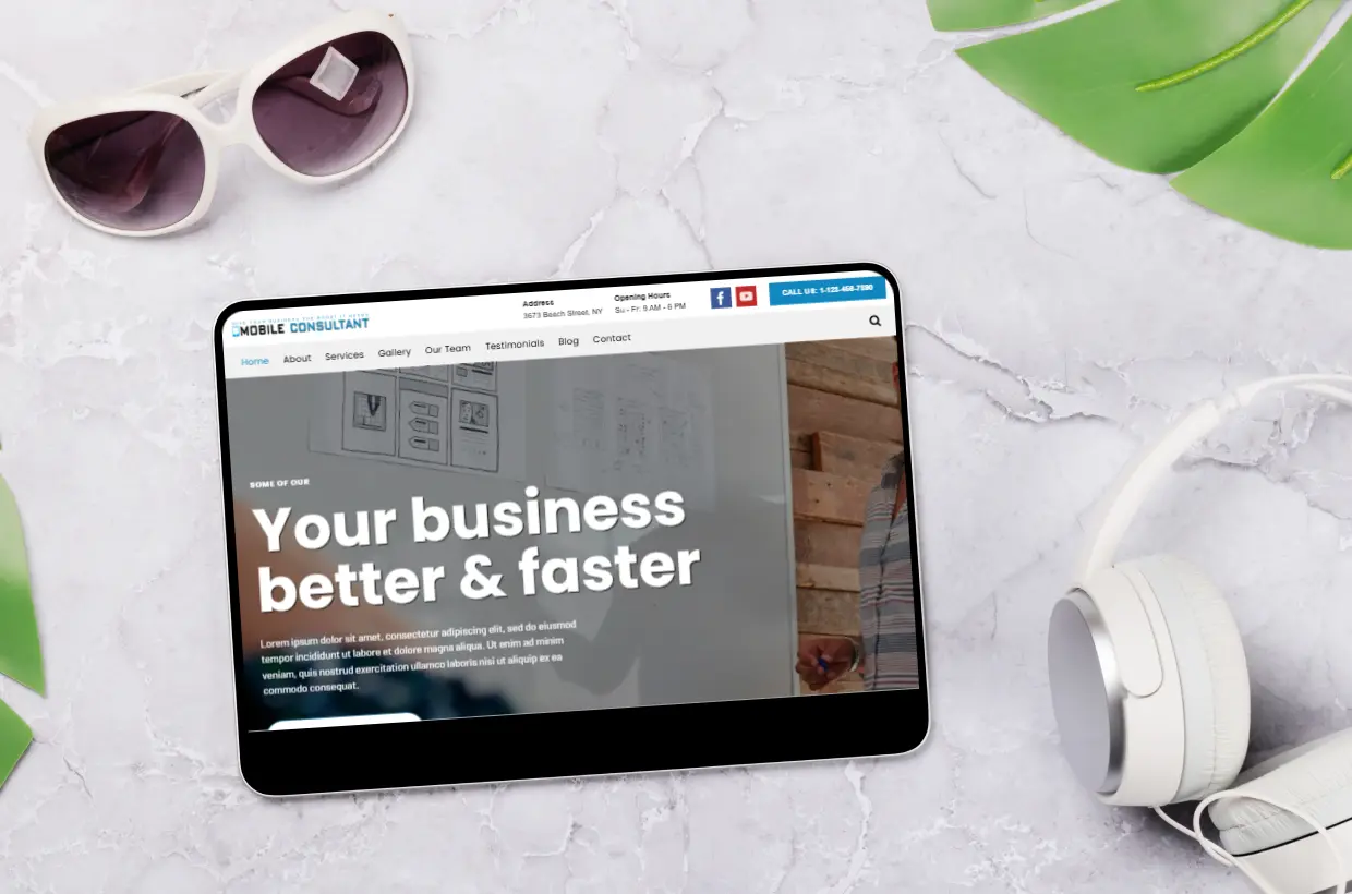 Mobile Consultant WordPress Template