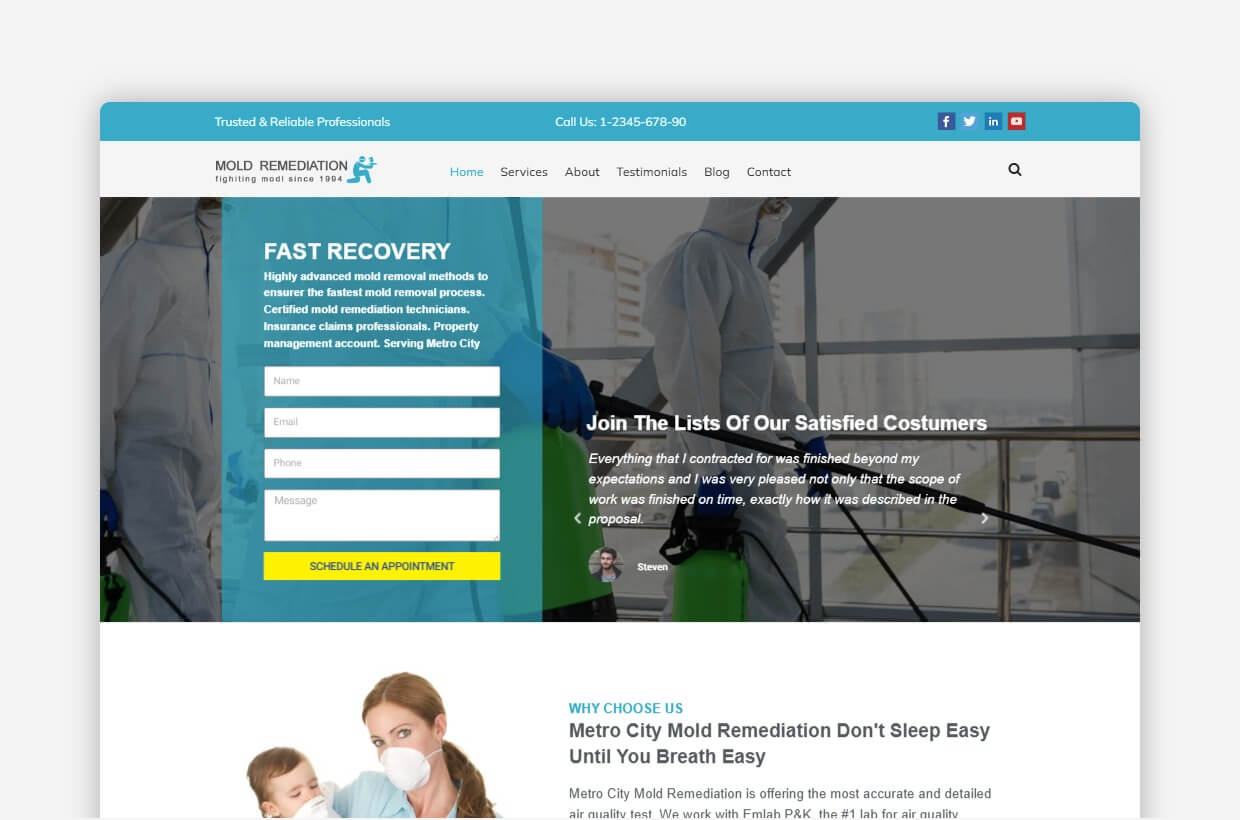 Mold Remediation Services WordPress Theme