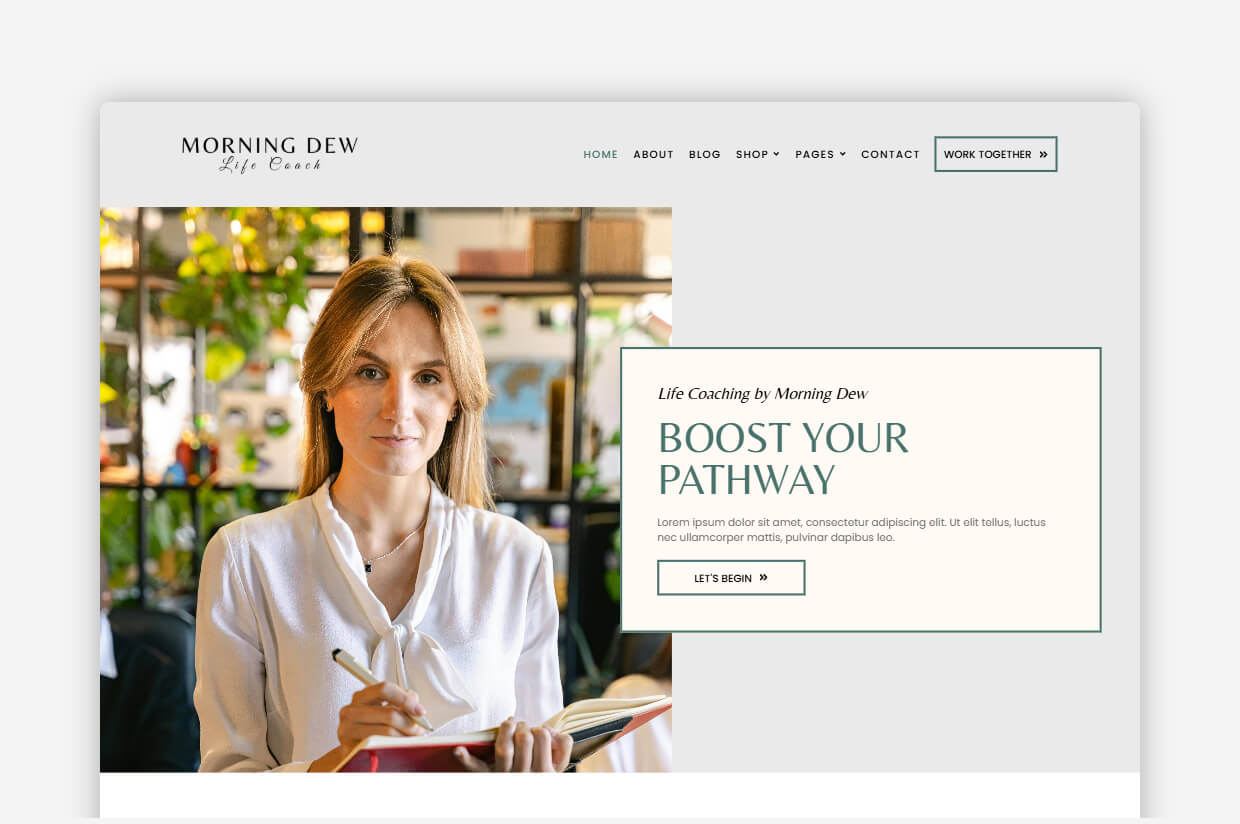 Morning Dew: Your Best WordPress Theme for Coaches