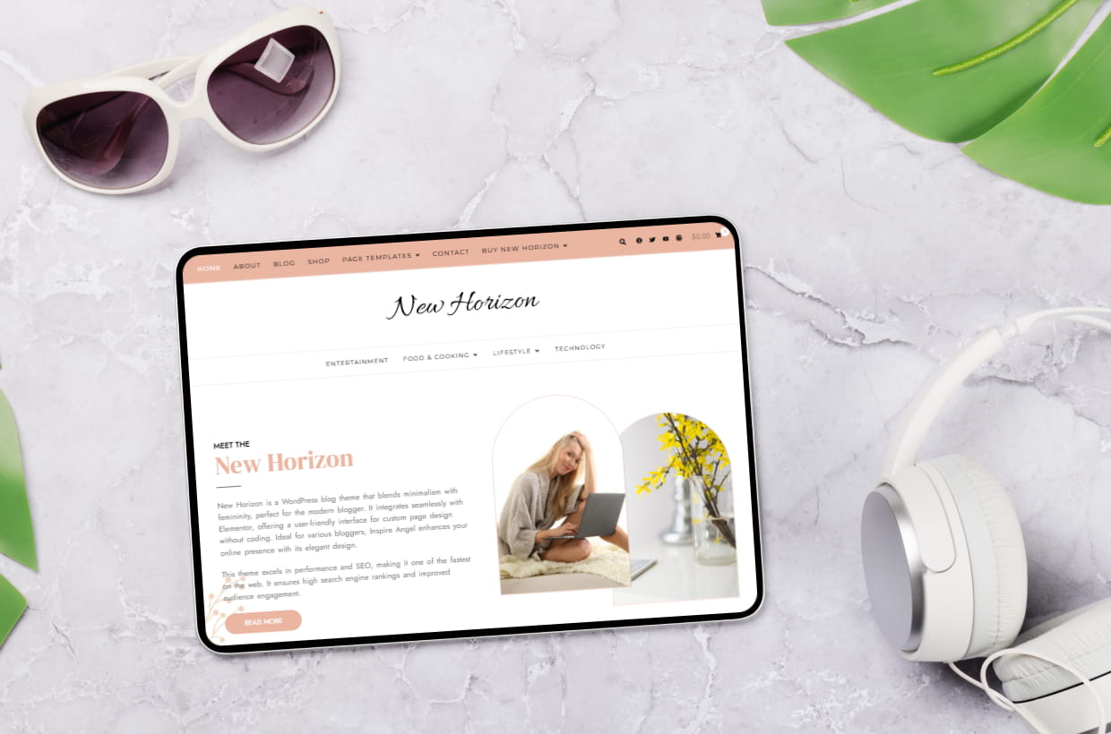 premium blog & shop wp theme