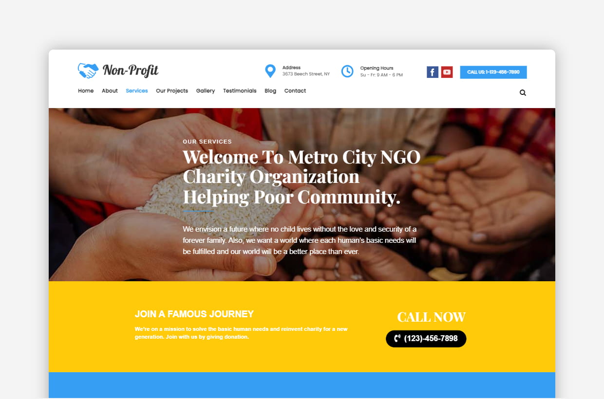 premium nonprofit pro wordpress template