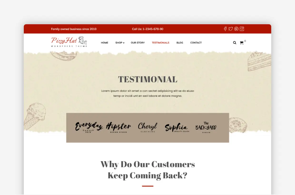 bakery WordPress Theme