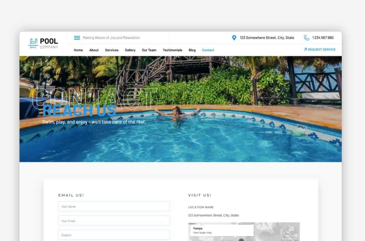 Pool Maintenance WP Theme