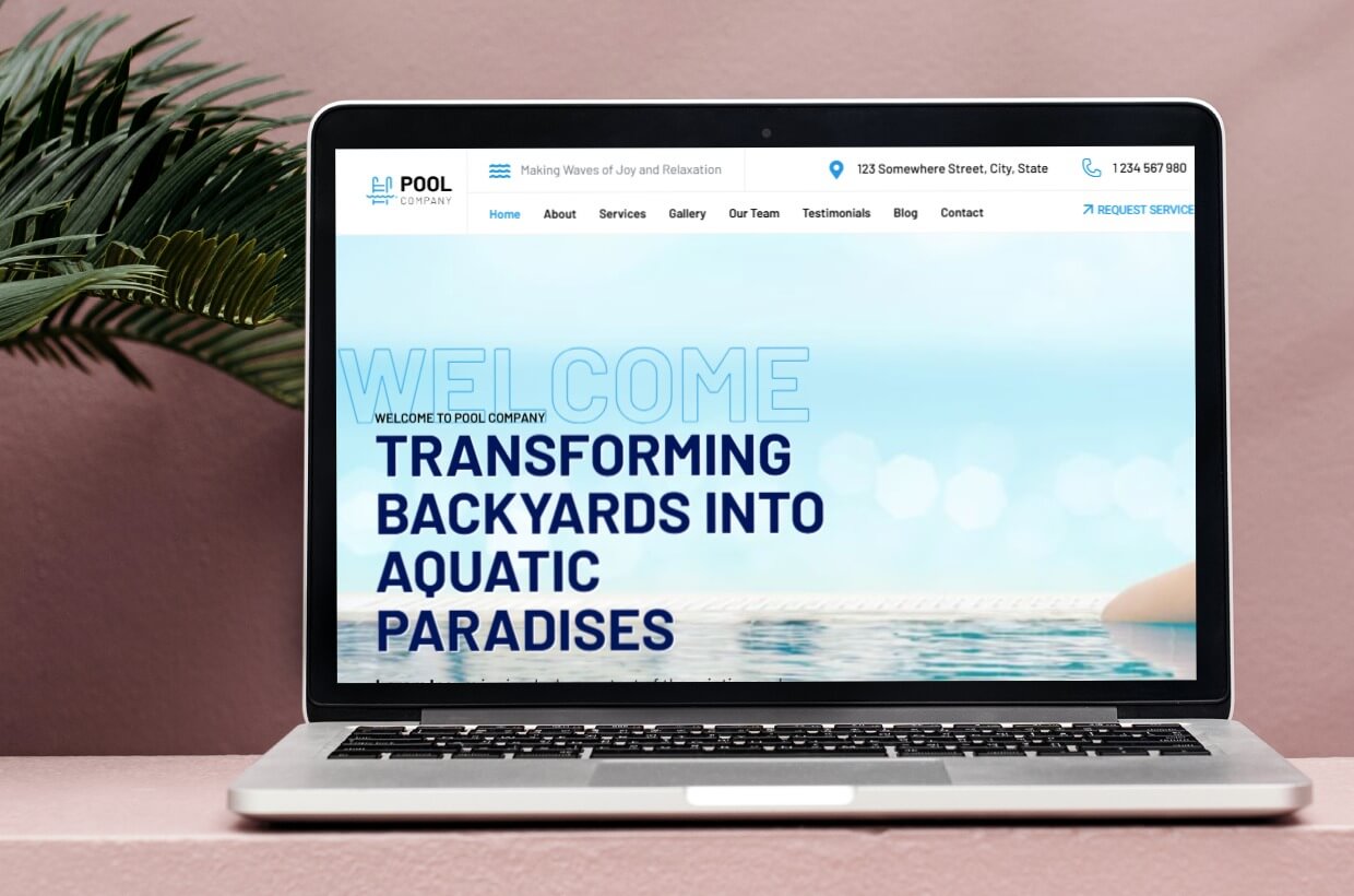 Swimming Pool WordPress Template