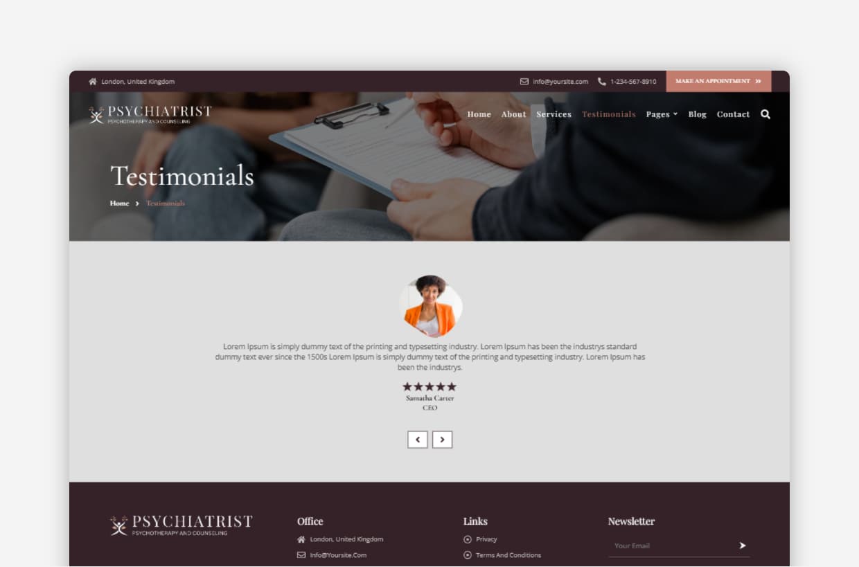 Psychologist WP Theme