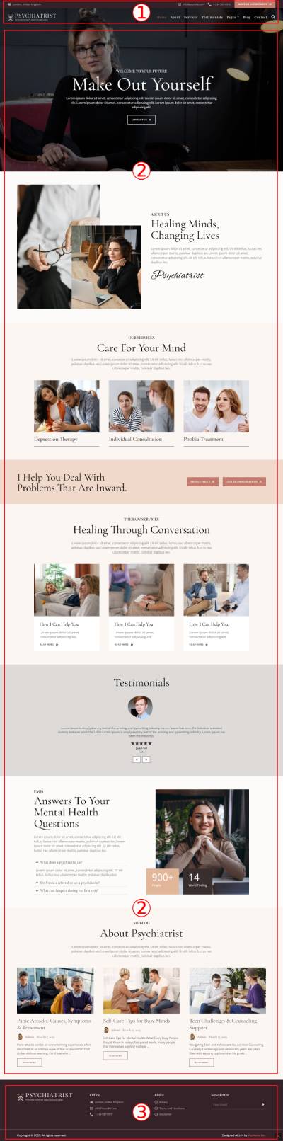 Psychiatrist WordPress Theme Documentation