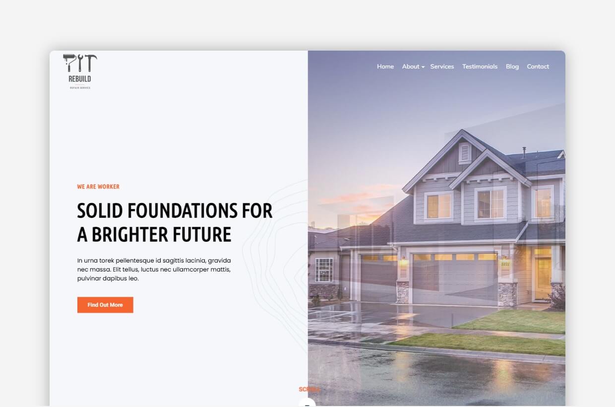 Rebuild - Construction & Renovation WordPress Theme