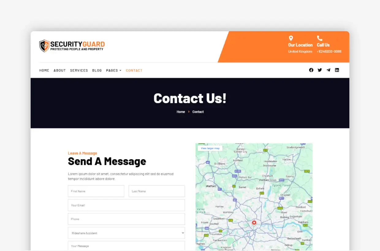 Security Agency WordPress Theme