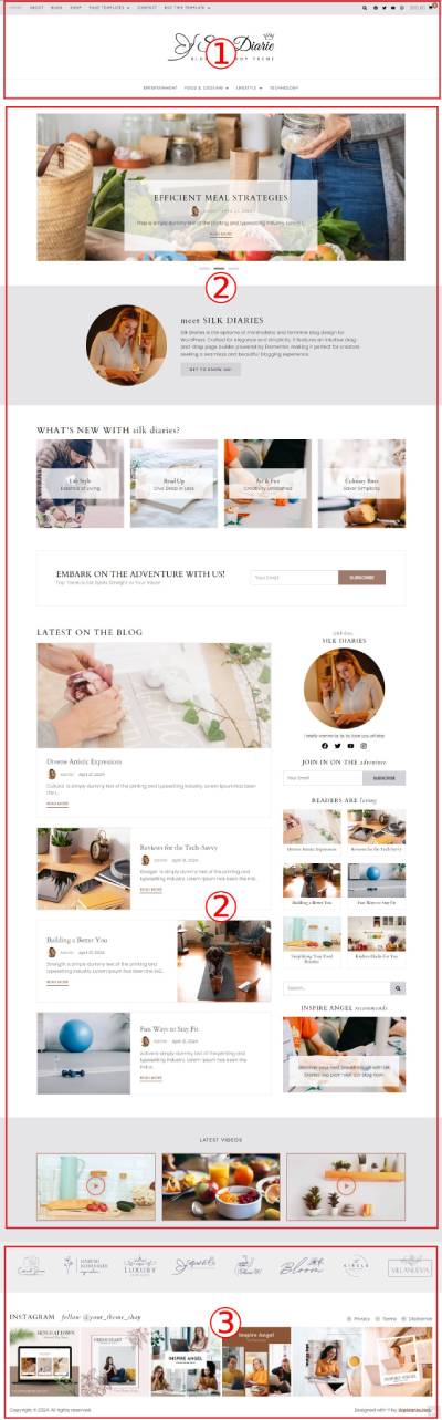 Silk Diaries WordPress Theme Documentation