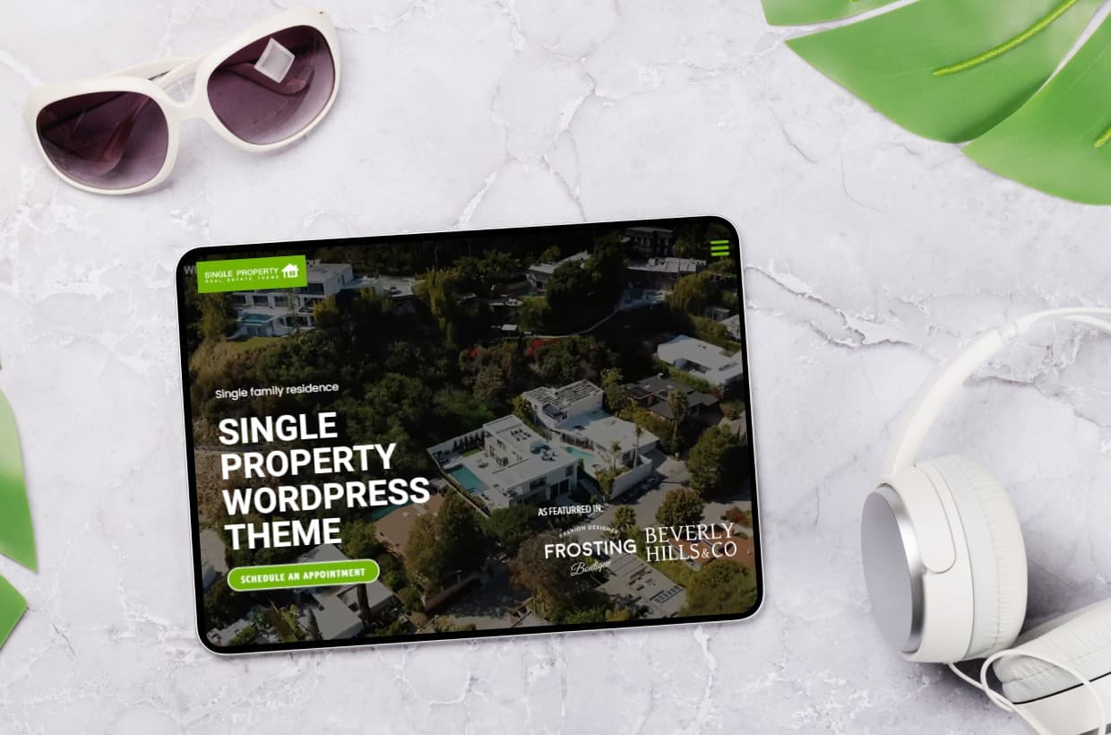 Single Property WP Template