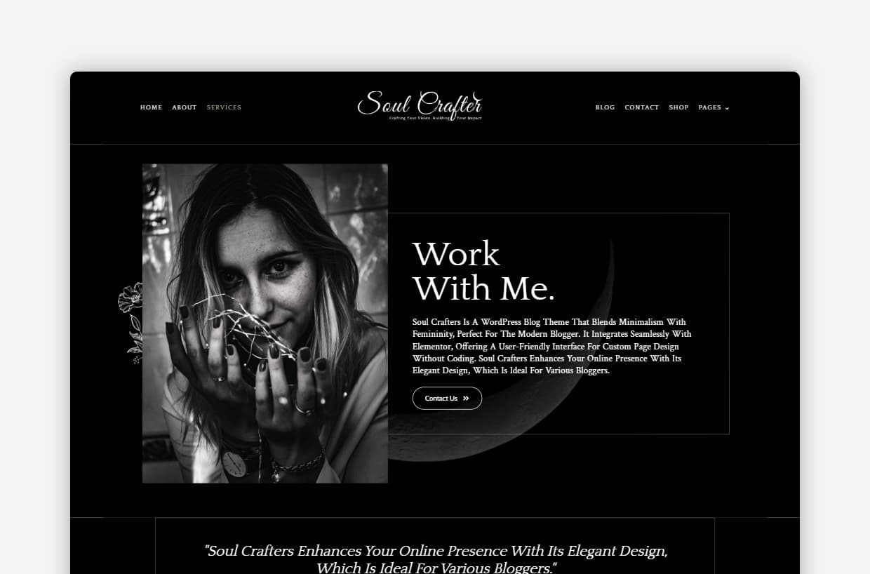 Blog For Designers WordPress Template