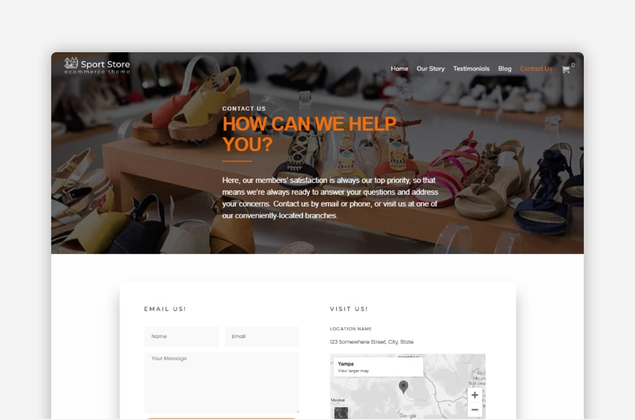 Sport Store WordPress Theme