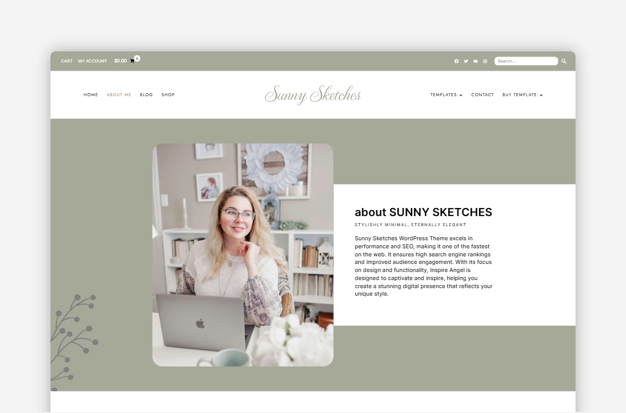 premium blog & shop wp theme