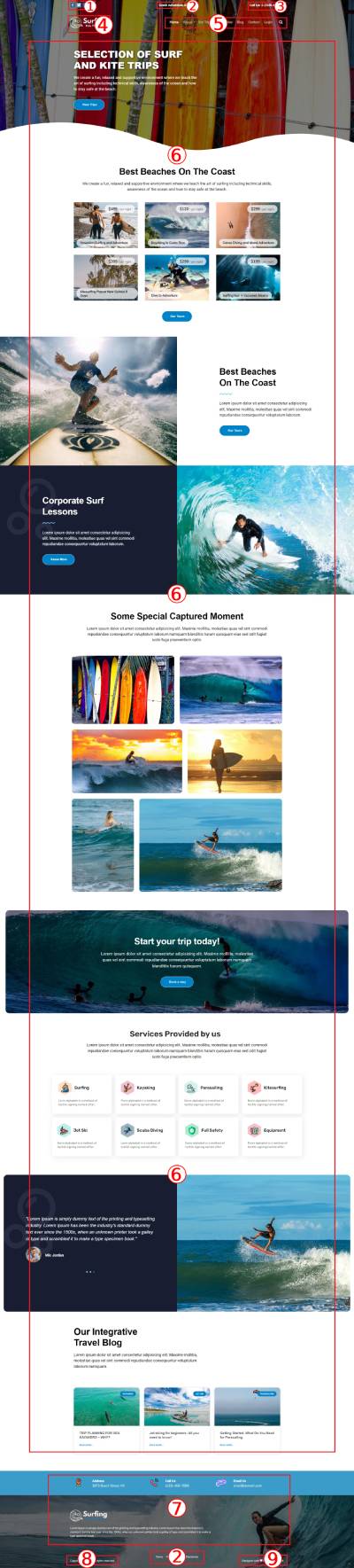 Surfing WordPress Theme Documentation