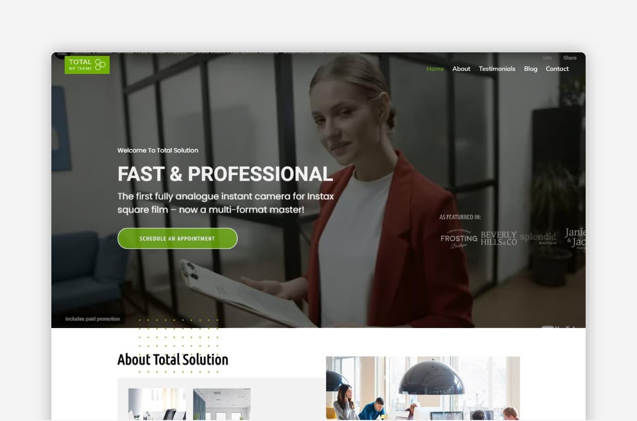 Total Multi-Purpose WordPress Theme | Corporate Website Template