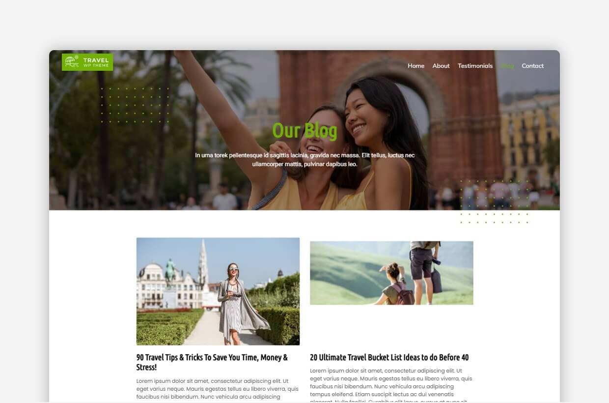 Travel Guide WP Template