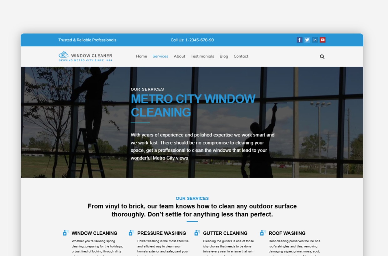 Cleaning Services WordPress Theme