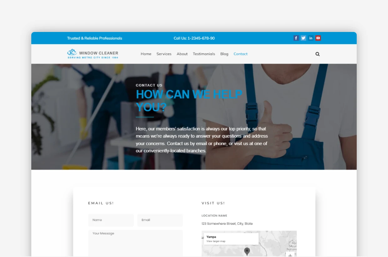 Cleaning Services WordPress Template