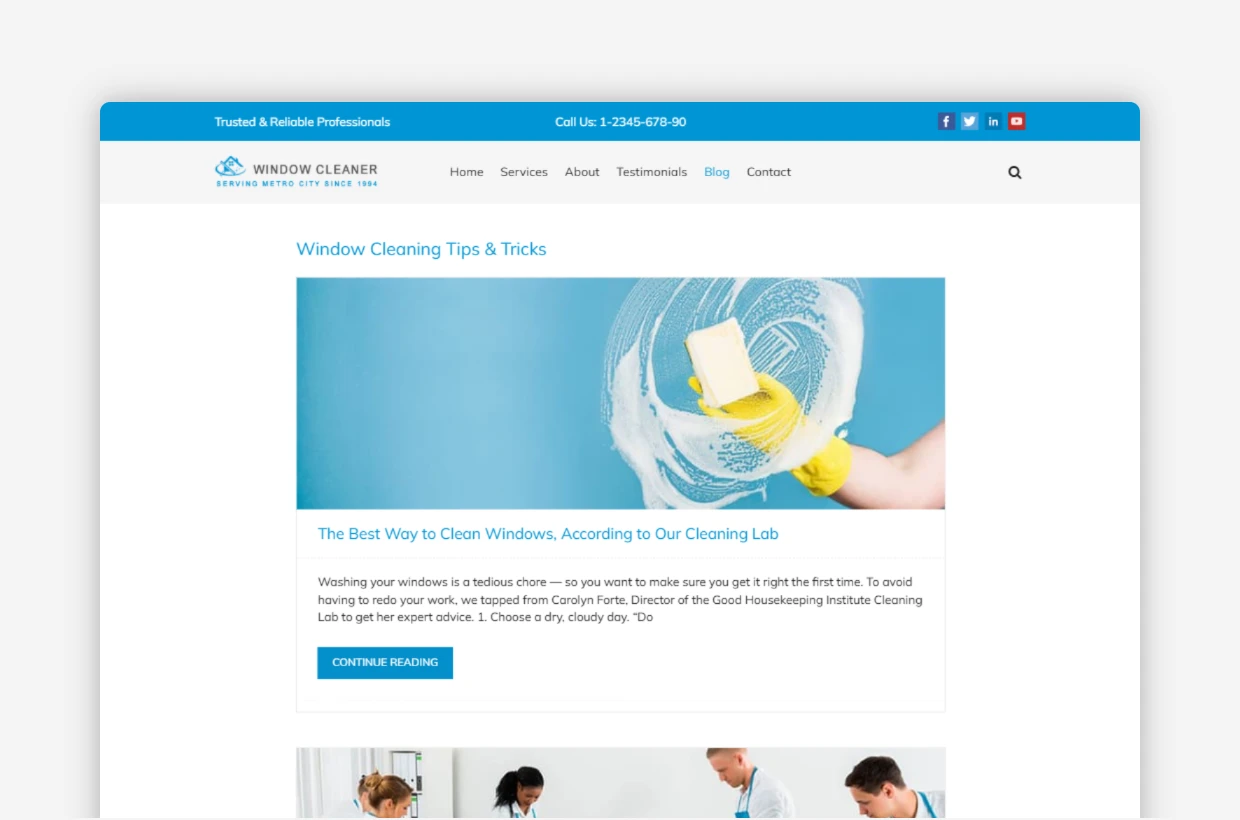 Floor Cleaning WordPress Theme