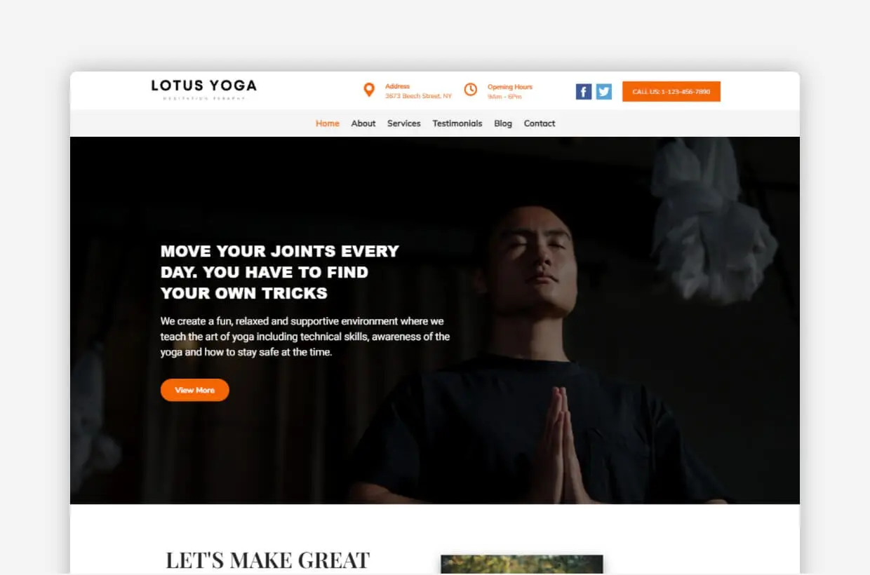 Yoga WordPress Theme -Yoga