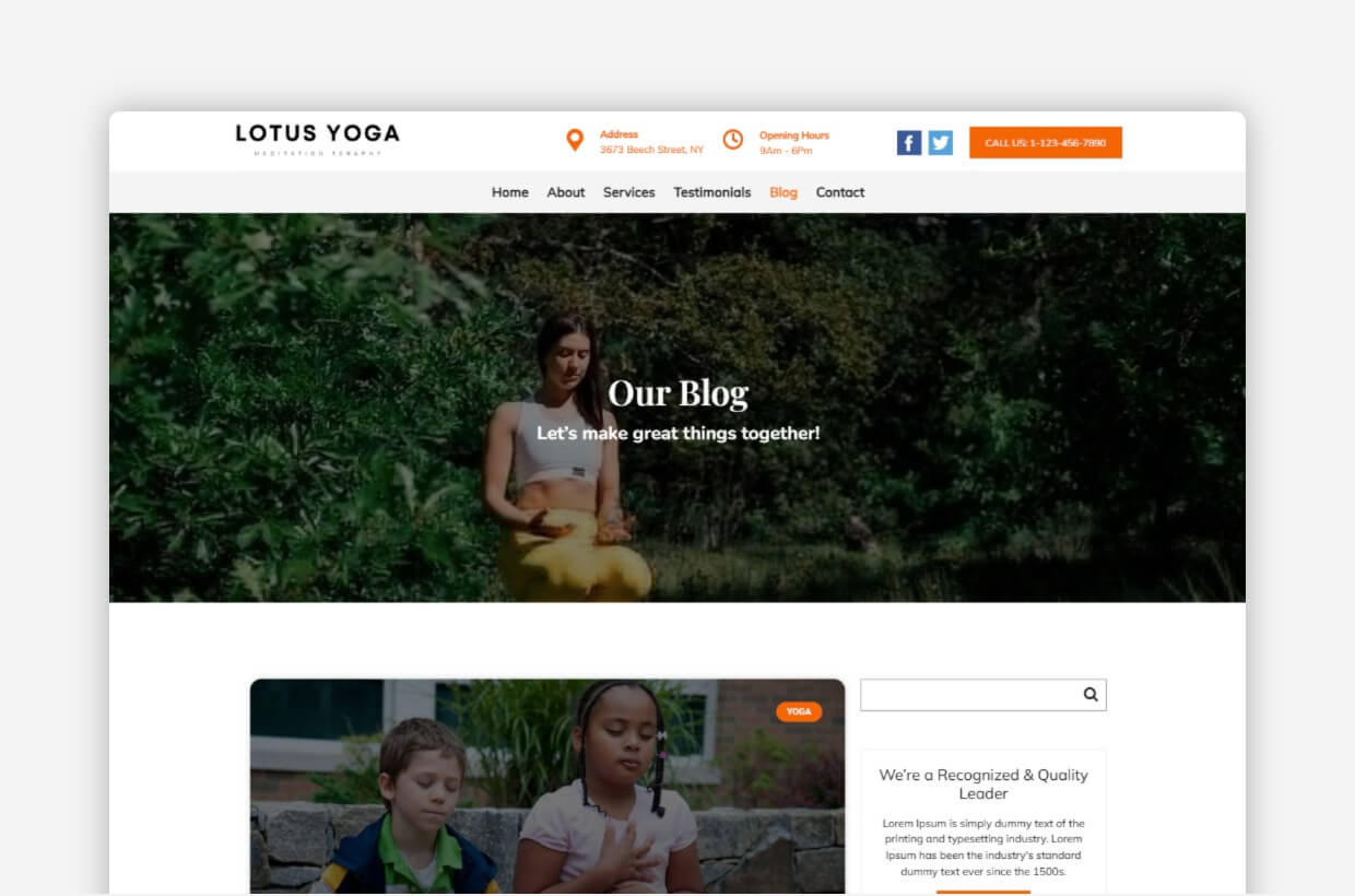 Yoga WP Theme